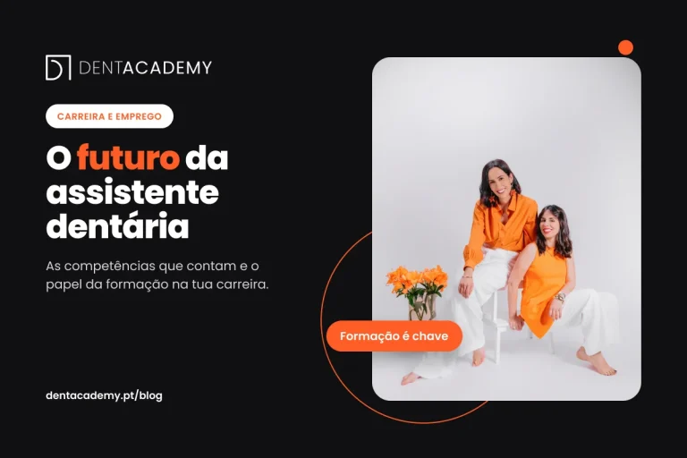 Capa do artigo O futuro da assistente dentária, com as formadoras da DentAcademy e a mensagem formação é chave